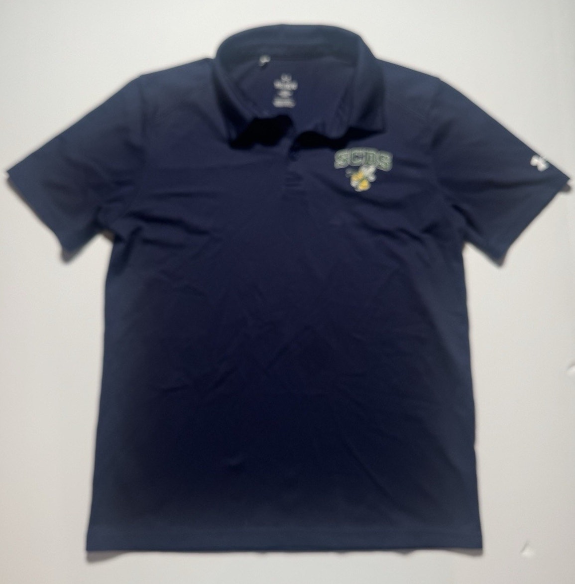Under Armour Youth Loose Fit Polo Shirt Navy Scds Hornets Ylg Golf School